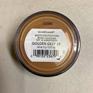 bare Minerals Matte Foundation Broad Spectrum SPF15 GOLDEN DEEP 28